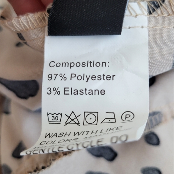 Allover Print  Bandeau Dress Size S New - Picture 5 of 6